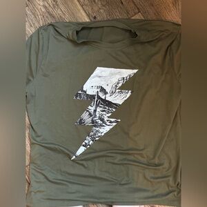 Olive Green Western Graphic Women's 2x Tee